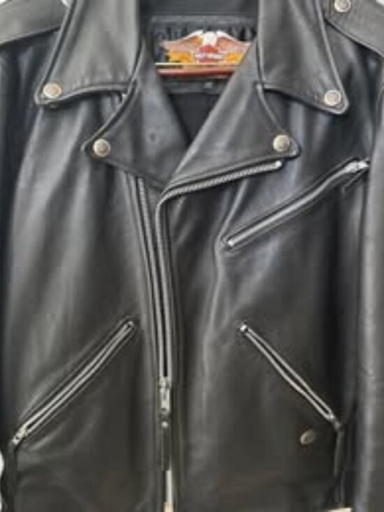 Harley-Davidson Other - Harley-Davidson Men’s Black Genuine Leather Motorcycle Jacket – Medium